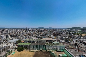 上空から見た岡山南高校